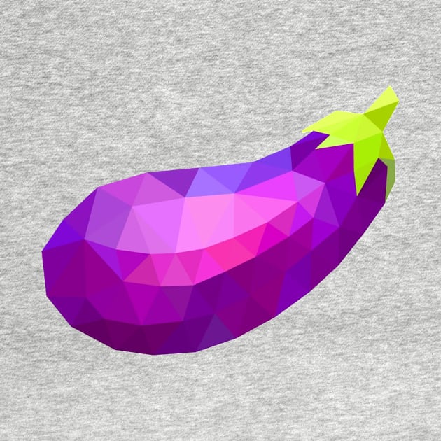 MINIMALIST LOW POLY EGGPLANT by itsyaboifabian